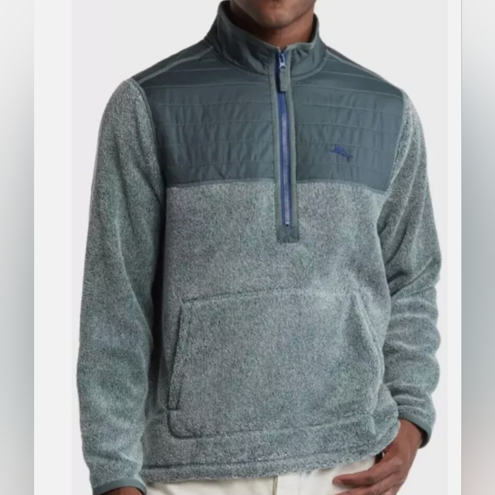 Tommy Bahama New Cascade Cozy Half-Zip Sweatshirt Size-Medium